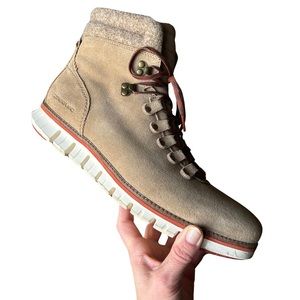 Cole Haan Zero Gravity Waterproof Hiking Boots Leather Lace Up Outdoor Size 10